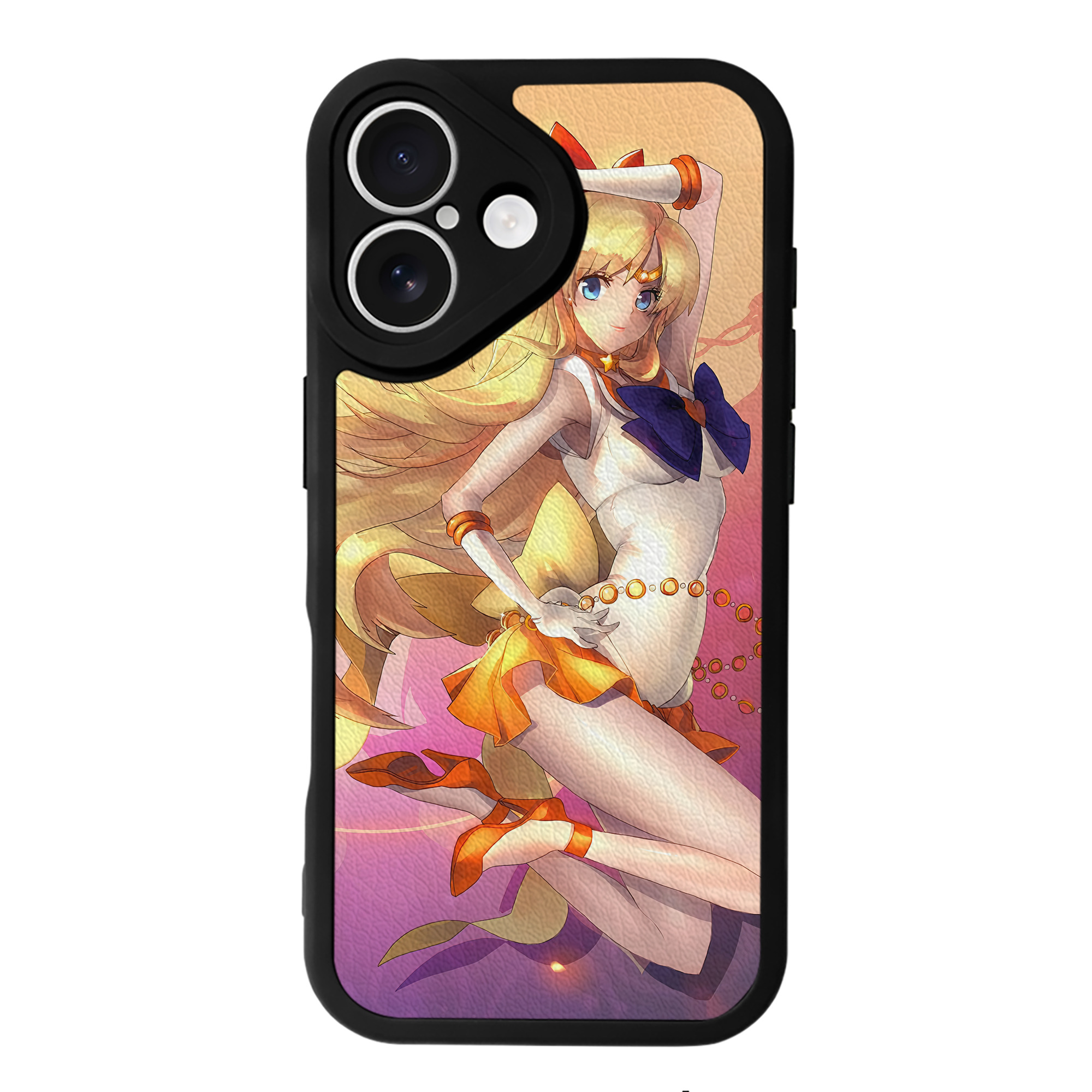（画像用） 美少女戦士セーラームーン Sailor Moon 【iPhone 16シリーズ対応】シリコンスマホケース（レザー調） 材質：シリコン